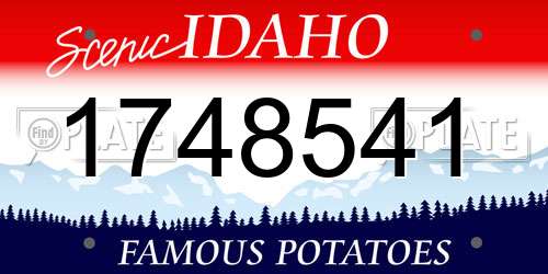1748541 Idaho License Plate