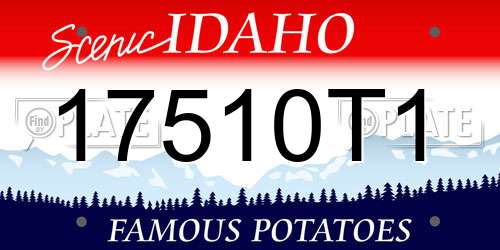 17510T1 Idaho License Plate