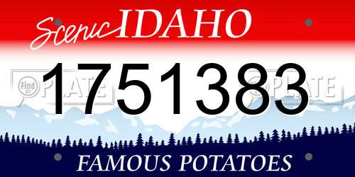 1751383 Idaho License Plate