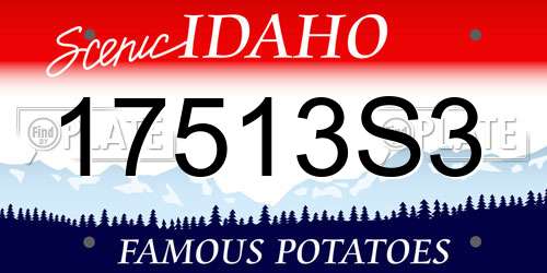 17513S3 Idaho License Plate