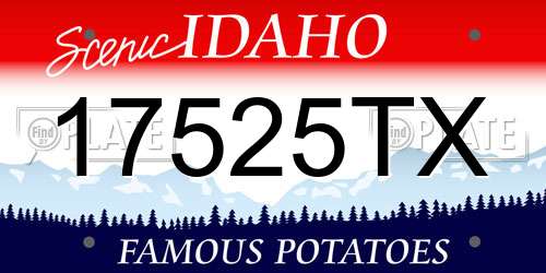 17525TX Idaho License Plate