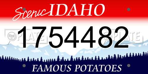 1754482 Idaho License Plate