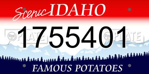 1755401 Idaho License Plate