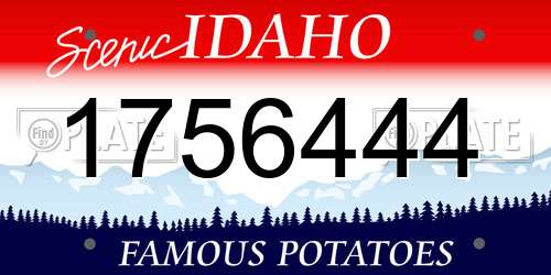 1756444 Idaho License Plate
