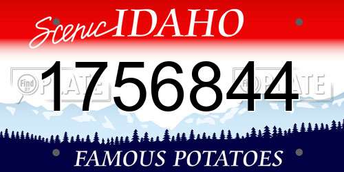 1756844 Idaho License Plate
