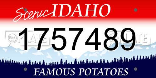 1757489 Idaho License Plate