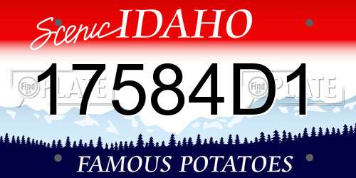 17584D1 Idaho License Plate