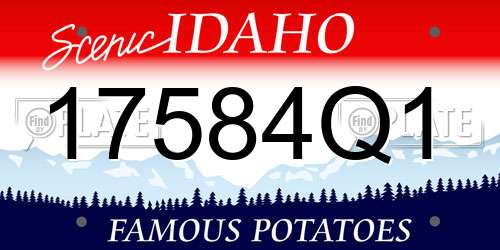 17584Q1 Idaho License Plate