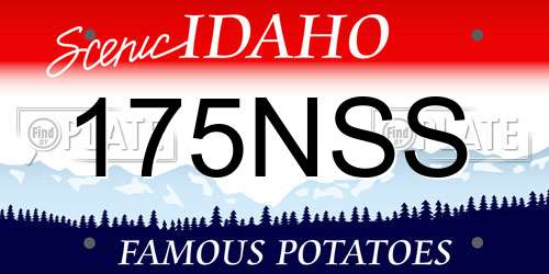 175NSS Idaho License Plate