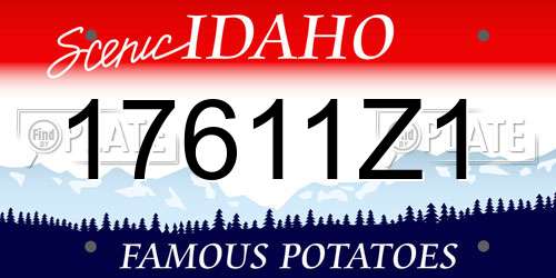 17611Z1 Idaho License Plate