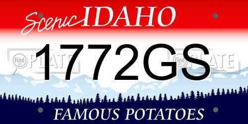 1772GS Idaho License Plate