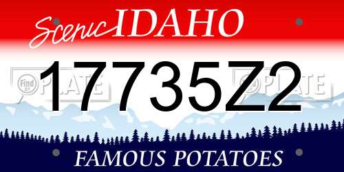 17735Z2 Idaho License Plate