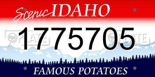 1775705 Idaho License Plate