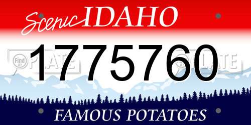 1775760 Idaho License Plate