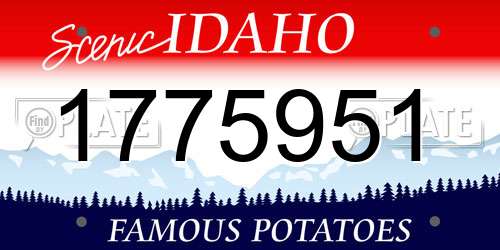 1775951 Idaho License Plate