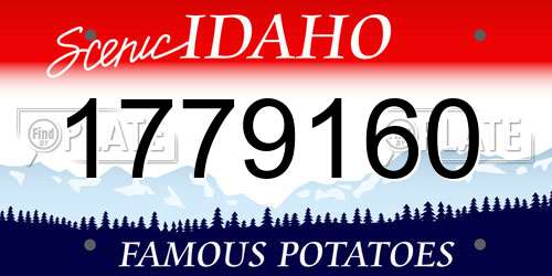 1779160 Idaho License Plate