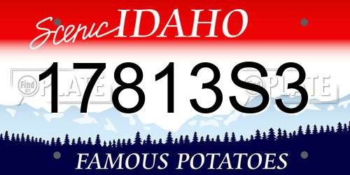 17813S3 Idaho License Plate
