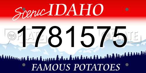 1781575 Idaho License Plate