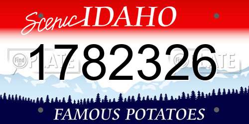 1782326 Idaho License Plate