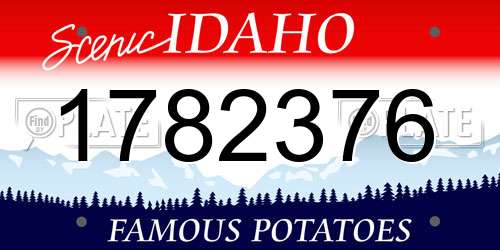 1782376 Idaho License Plate