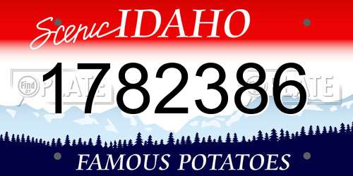 1782386 Idaho License Plate