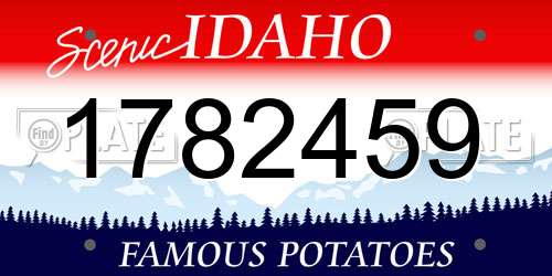 1782459 Idaho License Plate
