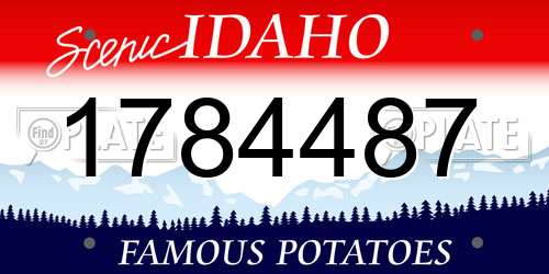 1784487 Idaho License Plate