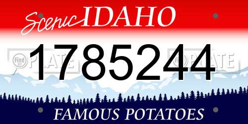 1785244 Idaho License Plate
