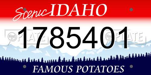 1785401 Idaho License Plate