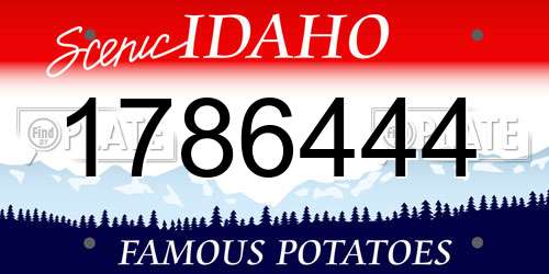 1786444 Idaho License Plate