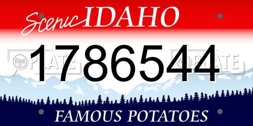 1786544 Idaho License Plate