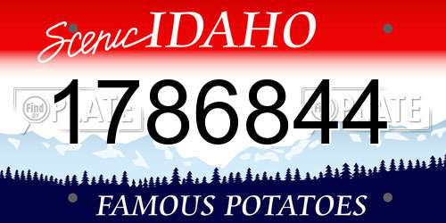 1786844 Idaho License Plate