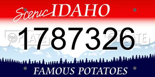 1787326 Idaho License Plate