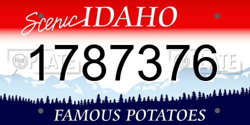 1787376 Idaho License Plate