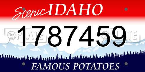 1787459 Idaho License Plate