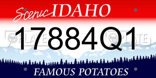 17884Q1 Idaho License Plate