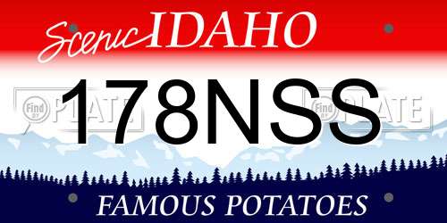 178NSS Idaho License Plate