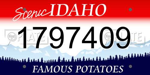 1797409 Idaho License Plate
