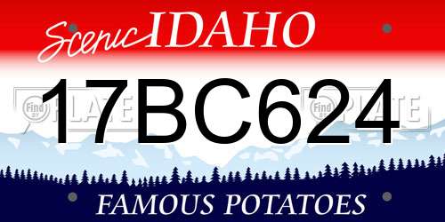 17BC624 Idaho License Plate