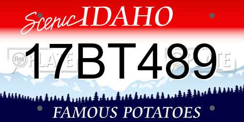 17BT489 Idaho License Plate