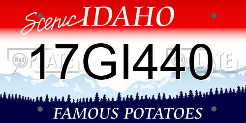 17GI440 Idaho License Plate