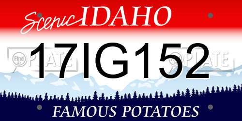 17IG152 Idaho License Plate