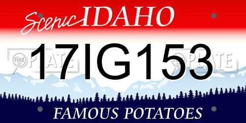 17IG153 Idaho License Plate