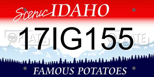 17IG155 Idaho License Plate