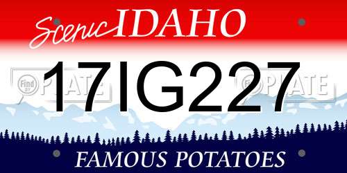 17IG227 Idaho License Plate