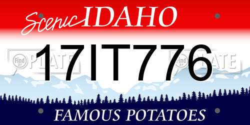 17IT776 Idaho License Plate