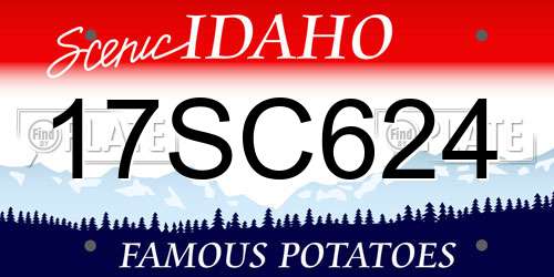 17SC624 Idaho License Plate