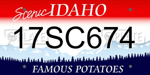 17SC674 Idaho License Plate
