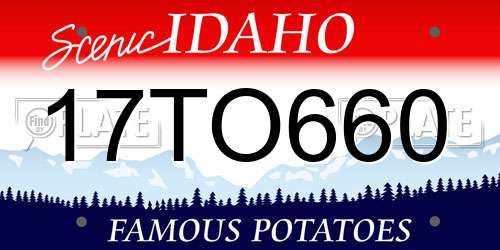 17TO660 Idaho License Plate
