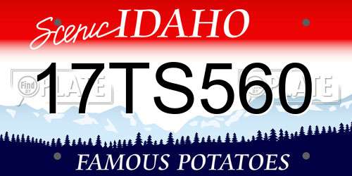 17TS560 Idaho License Plate